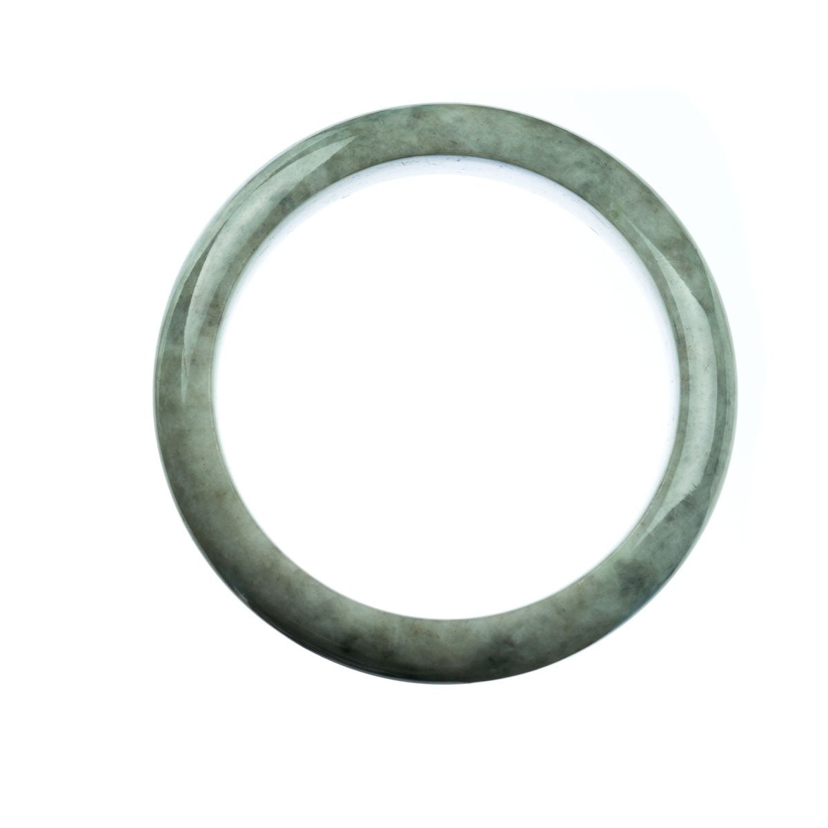 62mm Natural Burmese Jade Bangle - MAYS