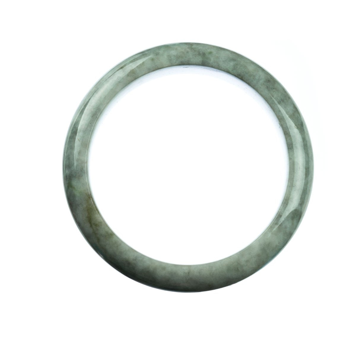 62mm Natural Burmese Jade Bangle - MAYS