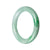 58mm Natural Burmese Jade Bangle - MAYS