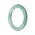 A round, genuine natural green jadeite jade bangle bracelet with a diameter of 58mm, crafted by MAYS GEMS.