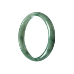 59mm Natural Burmese Jade Bangle - MAYS