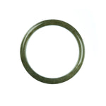 57mm Natural Burmese Jade Bangle - MAYS