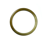 57mm Natural Burmese Jade Bangle - MAYS