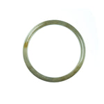 57mm Natural Burmese Jade Bangle - MAYS