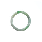 Real Type A Green Burmese Jade Bangle - Child Round