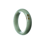 A half moon-shaped green jadeite bangle bracelet, perfectly sized for children, made from genuine Grade A jadeite. A beautiful and elegant accessory from the MAYS collection.