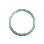 57mm Natural Burmese Jade Bangle - MAYS