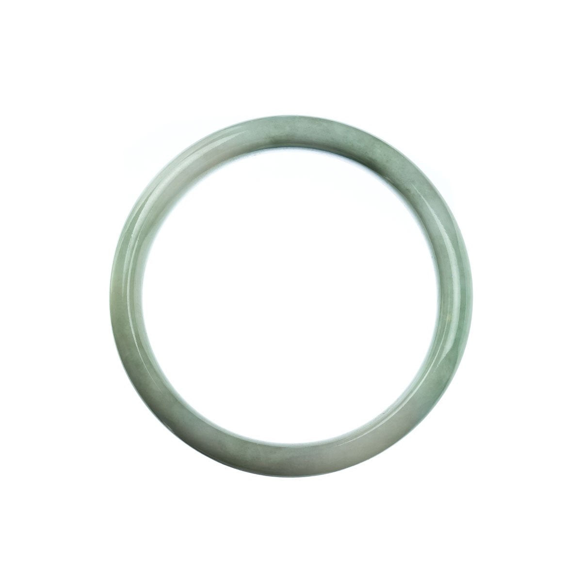 58mm Natural Burmese Jade Bangle - MAYS