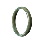 55mm Natural Burmese Jade Bangle - MAYS