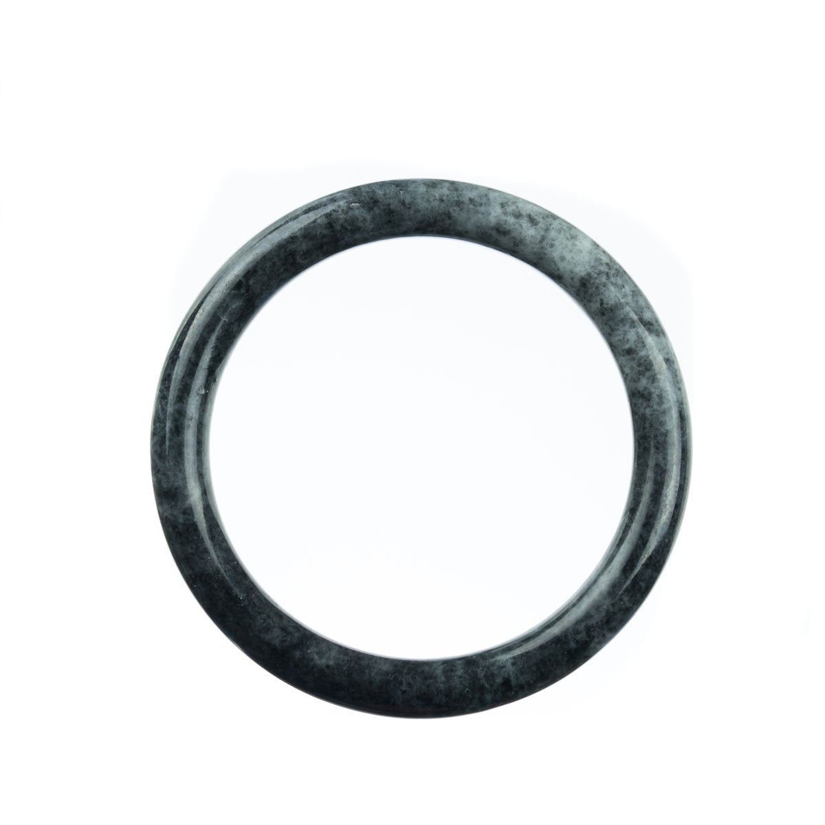 59mm Natural Grade A Burmese Jade Bangle - MAYS