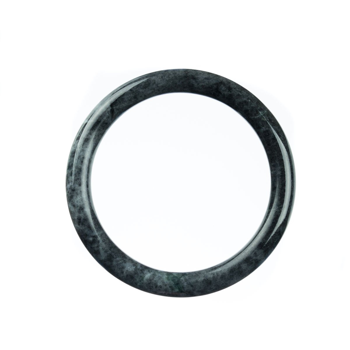 59mm Natural Burmese Jade Bangle - MAYS