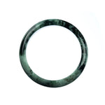 59mm Natural Burmese Jade Bangle - MAYS