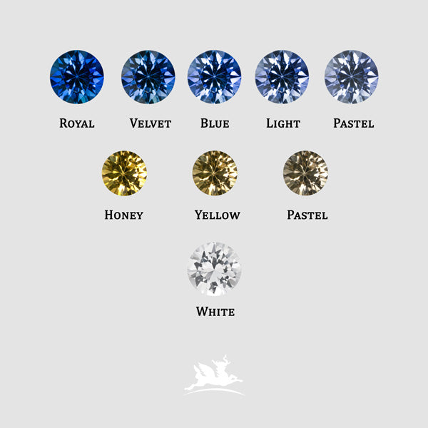 Velvet Blue Sapphire Melee Gemstone: Round - MAYS