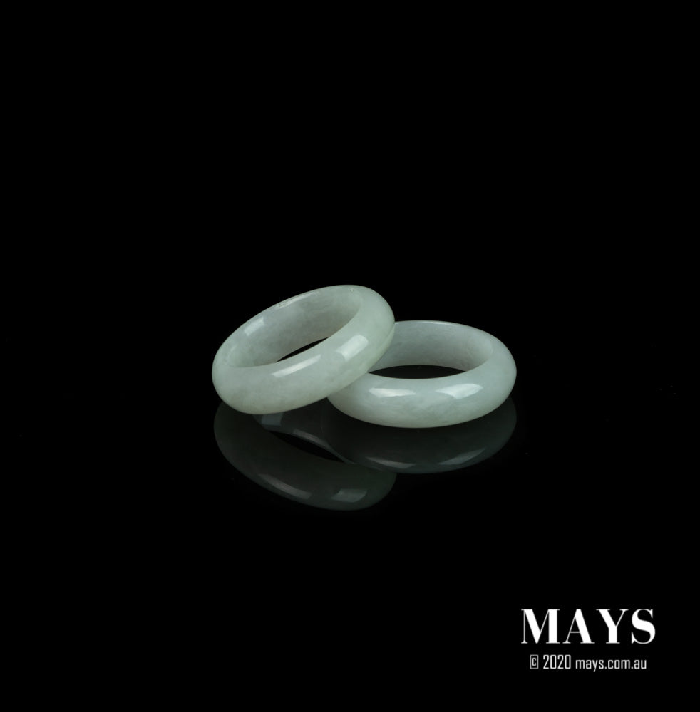 Tranquilliti White Jadeite Jade Ring